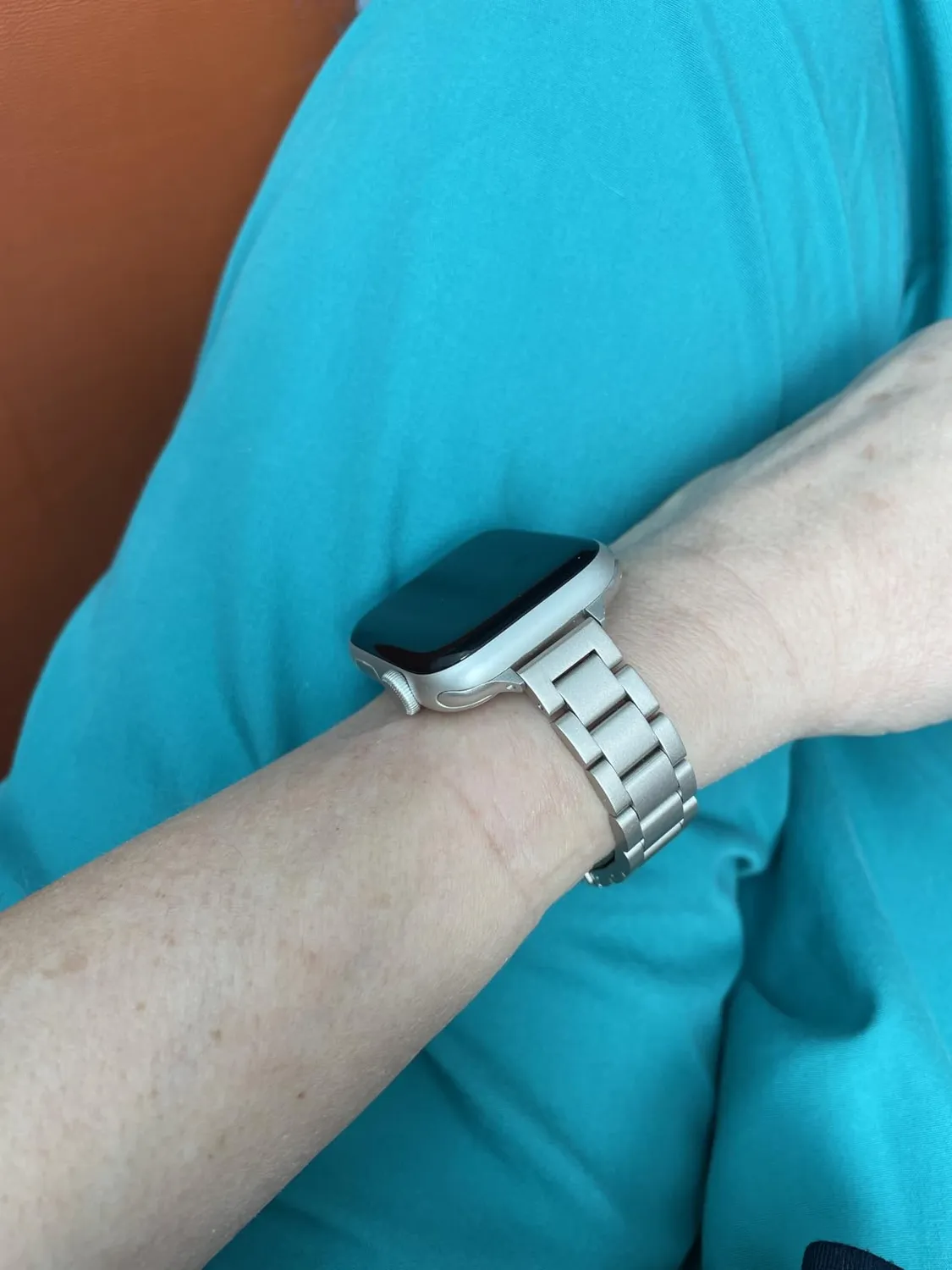 MoKo Cinturino Acciaio Sottile Apple Watch Luce delle Stelle