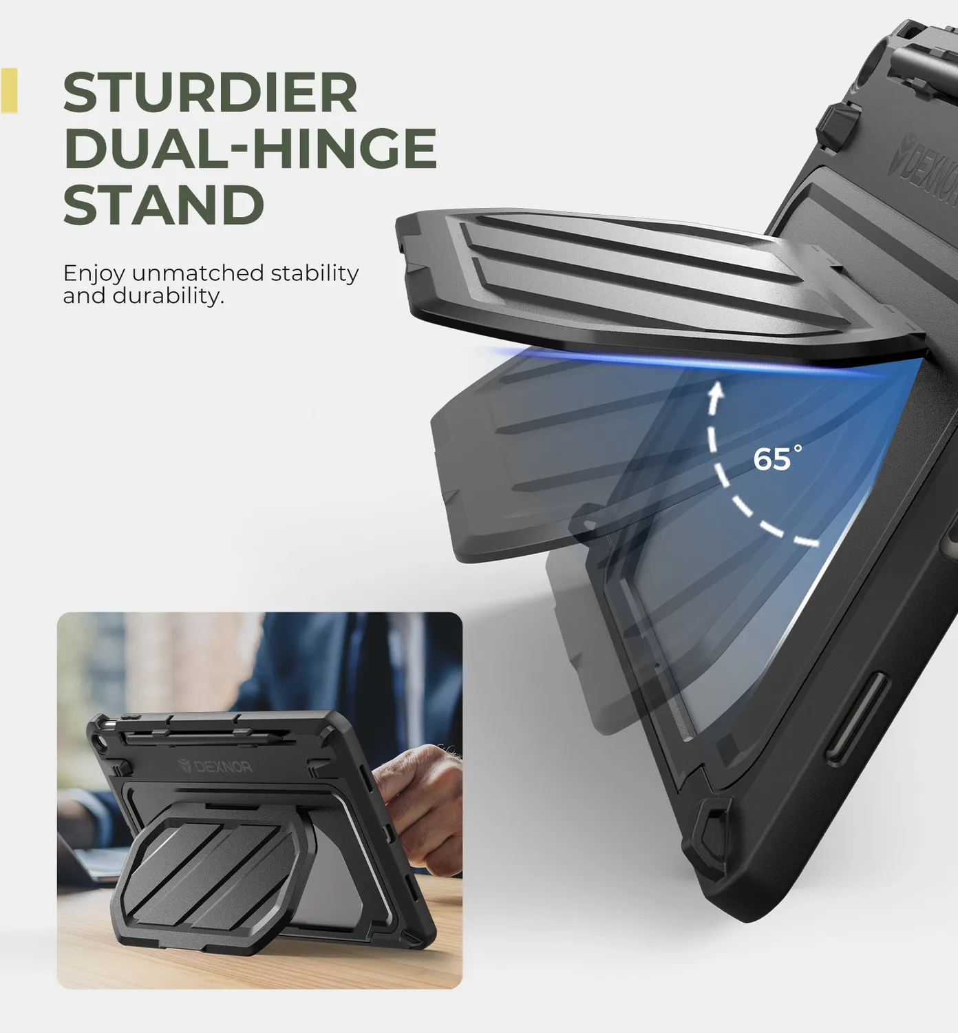 Dexnor Cover Pixel Tablet 11 Nera con Stand