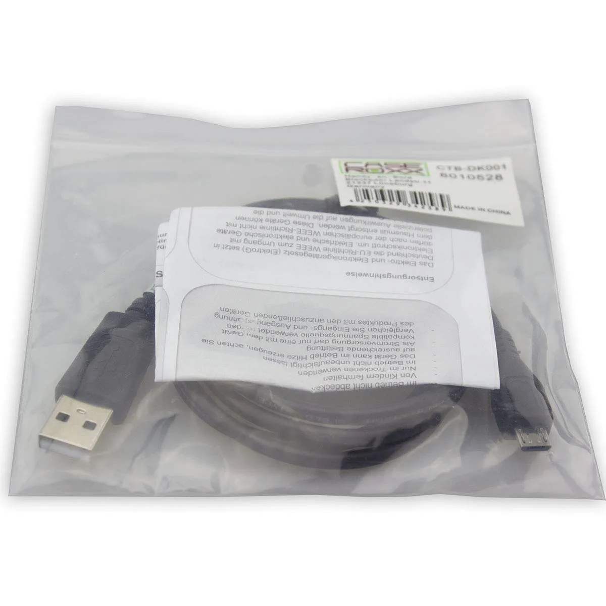 caseroxx TEASI One 4 cavo USB nero 1m ricarica