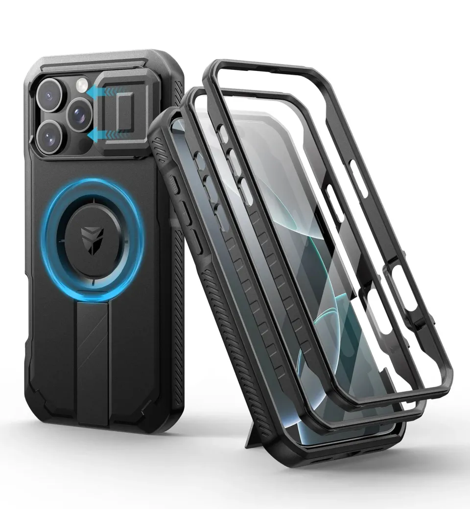 Dexnor per iPhone 16 Pro Max Custodia Nera MagSafe camera