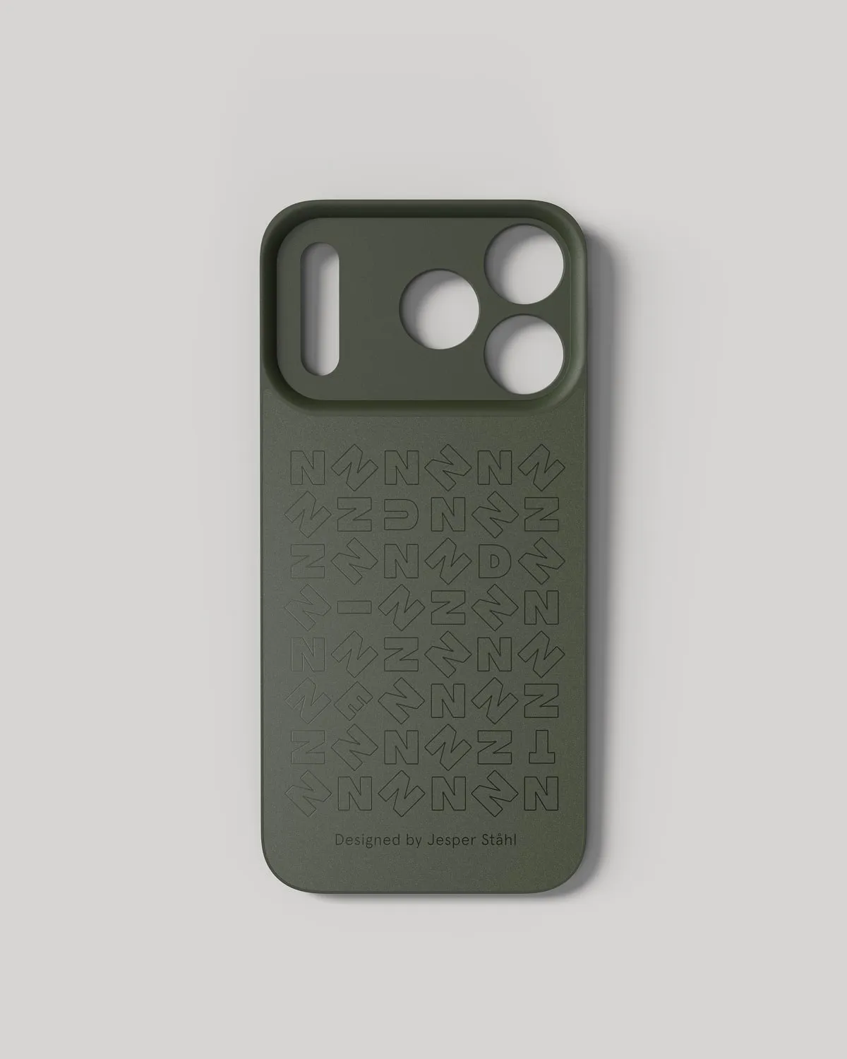 Nudient Slice Case cover iPhone 18 Pro Pine Green MagSafe sottile