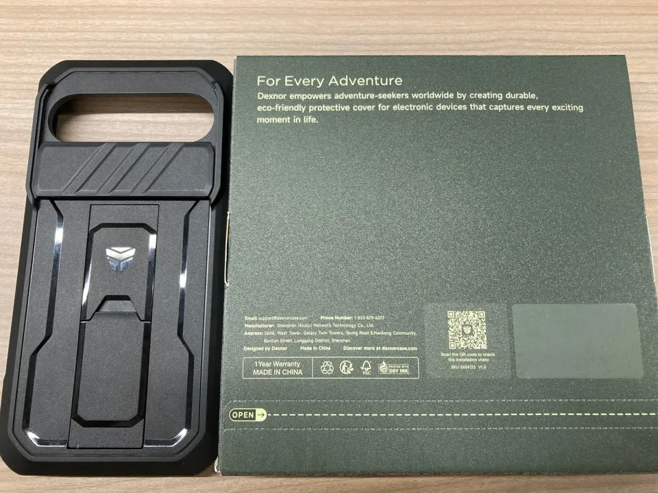 Dexnor Pixel 9 custodia rugged nero antishock pellicola