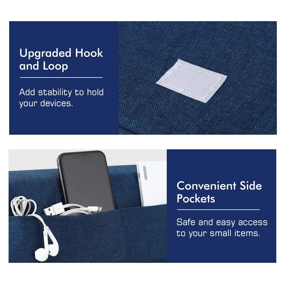MoKo Tablet 11 pollici supporto cuscino azzurro mare lino cotone