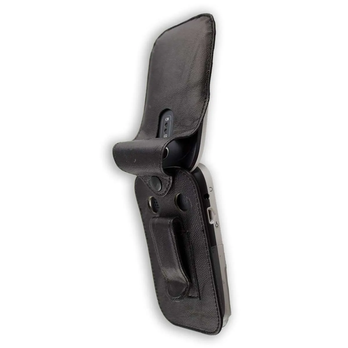 caseroxx Doro 6520/6521 custodia cintura pelle nera finestra