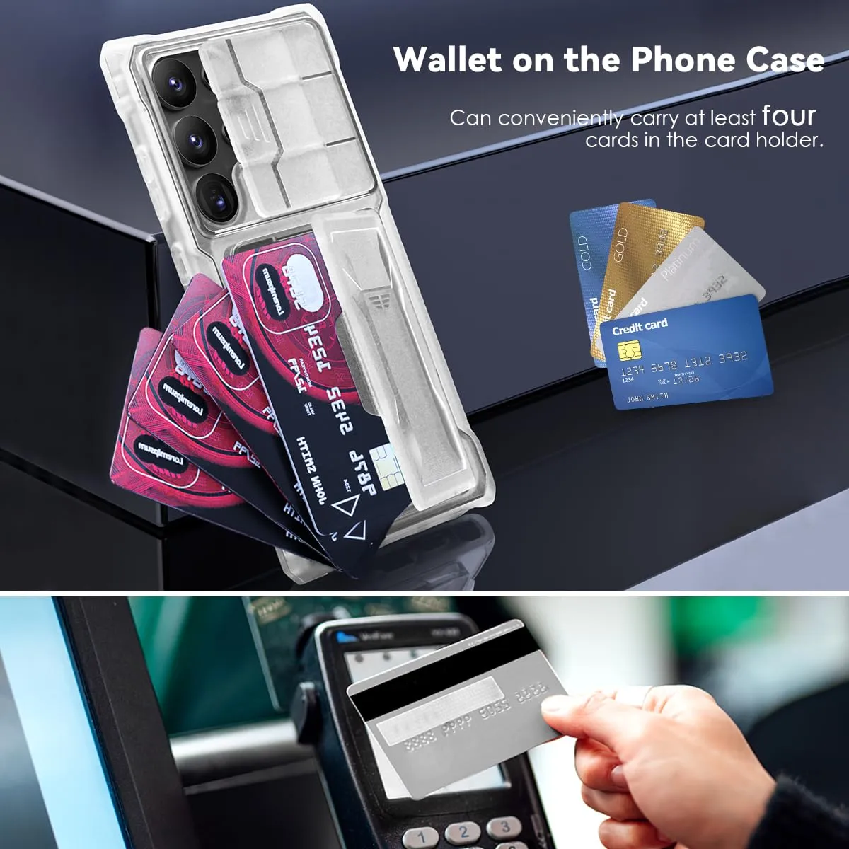 CloudValley Galaxy S24 Ultra Cover Portafoglio con Porta Carte