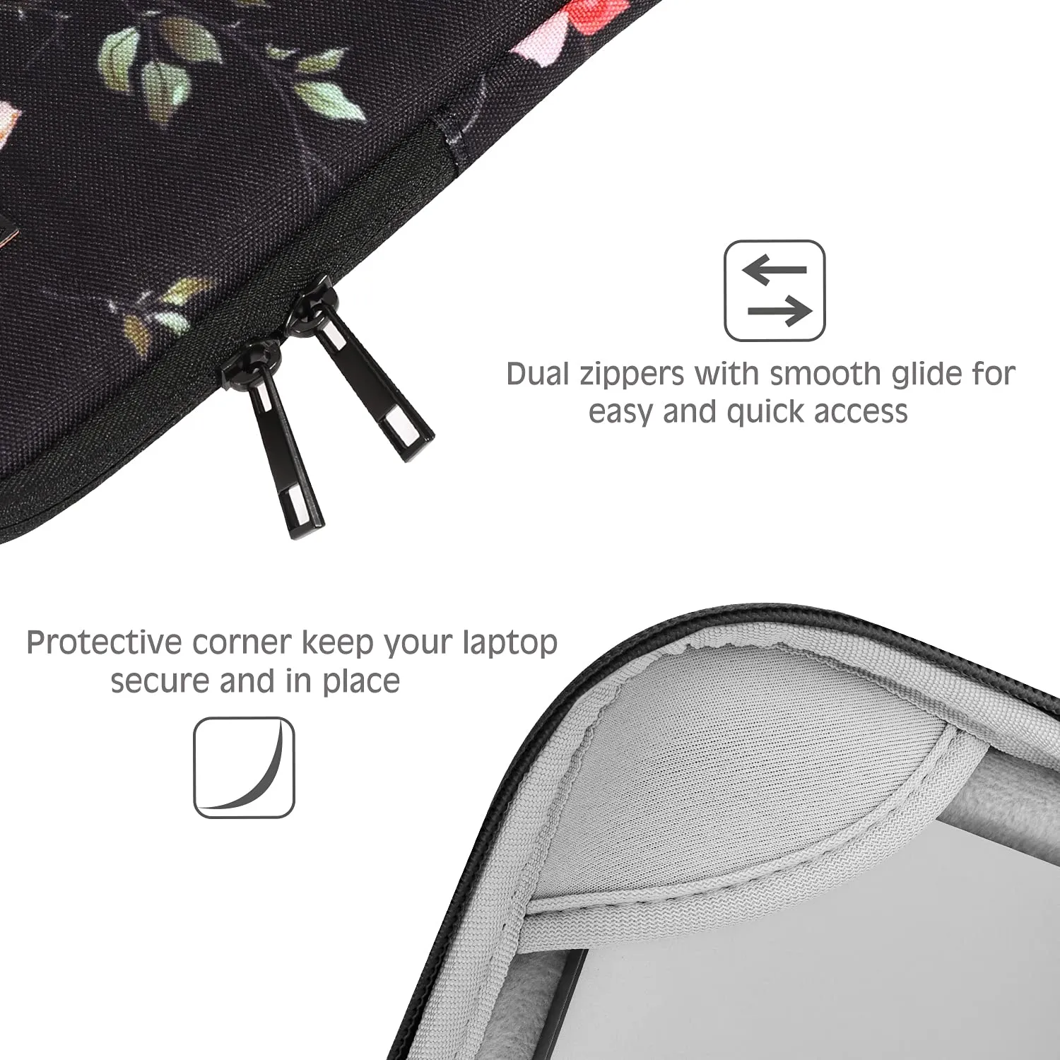 MoKo Custodia Laptop 13-13,3" Multicolore con Maniglia
