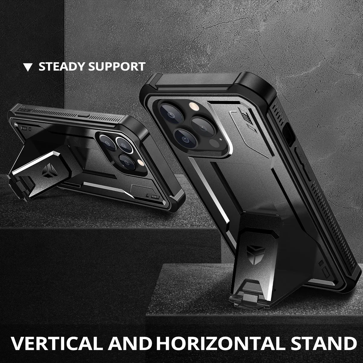 Dexnor Cover iPhone 13 Pro Max Nera Antiurto Stand