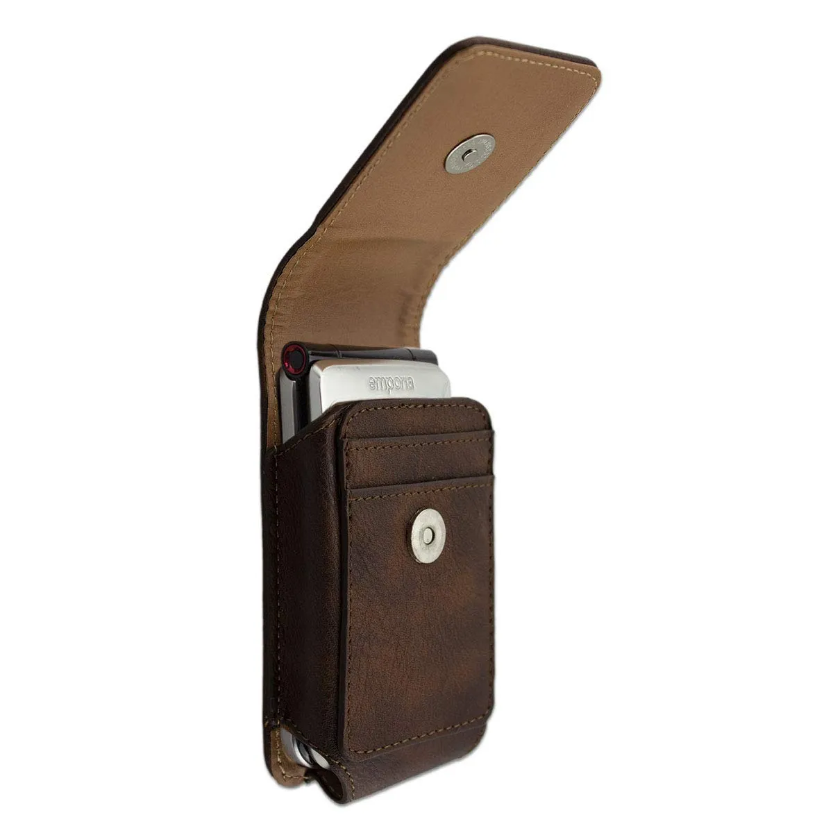 caseroxx TOUCHsmart V188 borsa cintura marrone pelle