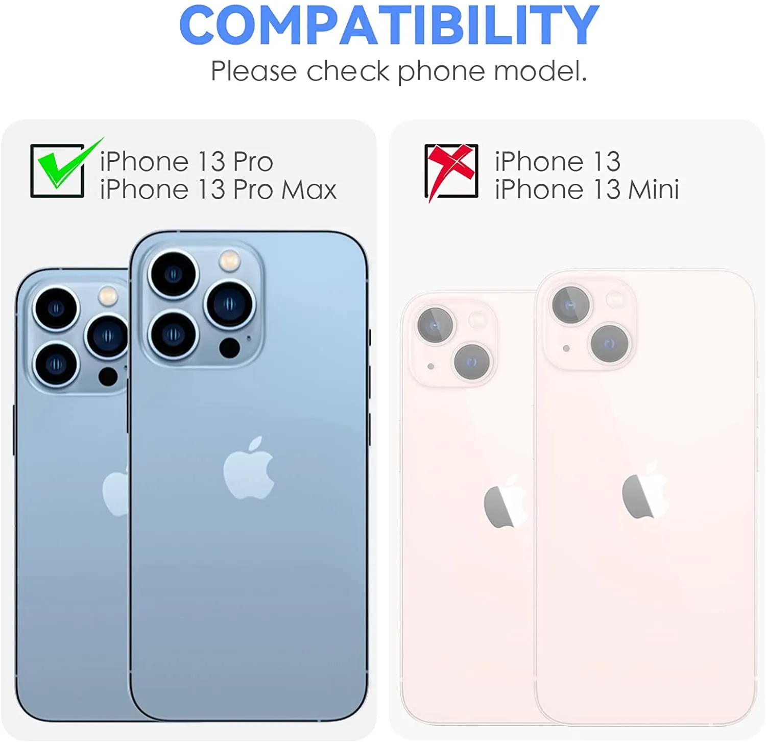 CloudValley iPhone 13 Pro vetro fotocamera glitter azzurro 2pz
