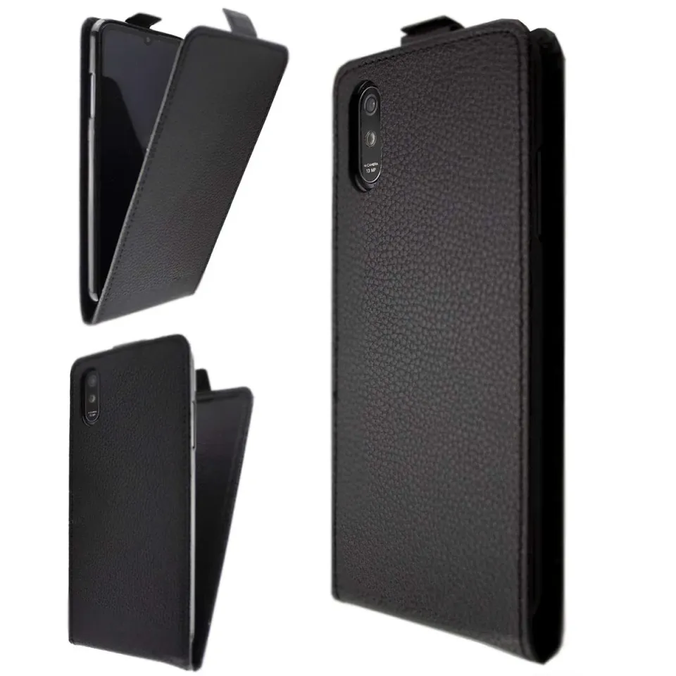 caseroxx Flip Cover Neffos C9 Max custodia nera