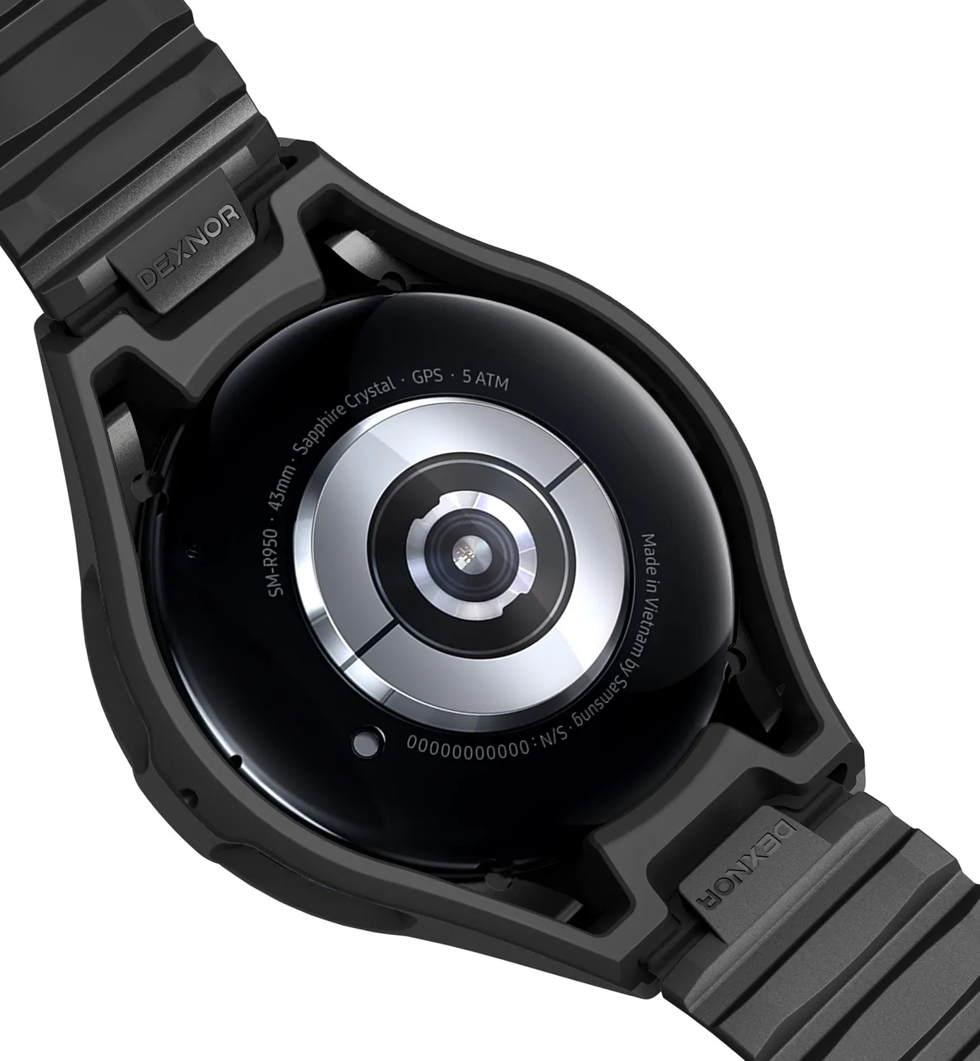 Dexnor Galaxy Watch 6 43mm cover bumper nera antishock