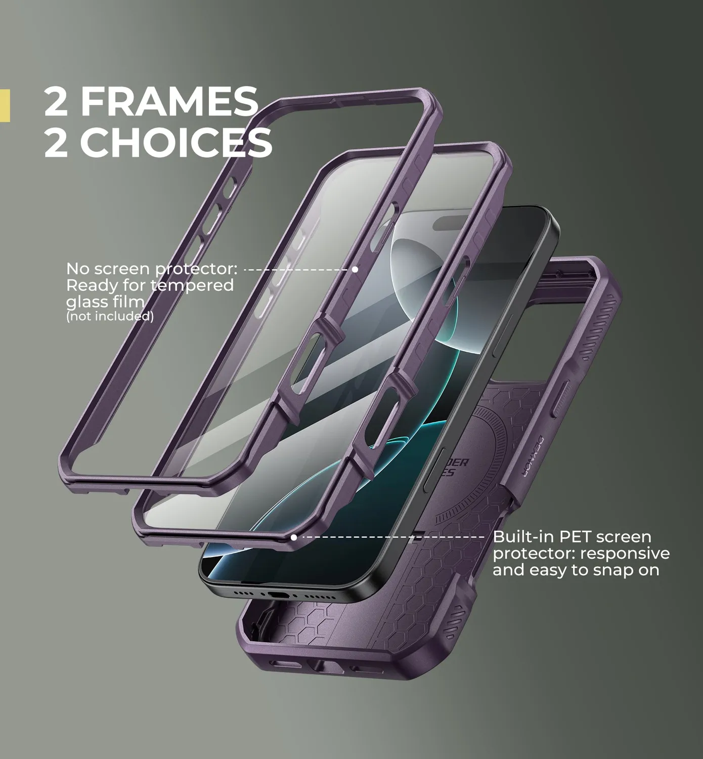 Dexnor iPhone 16 Pro Max Cover viola MagSafe