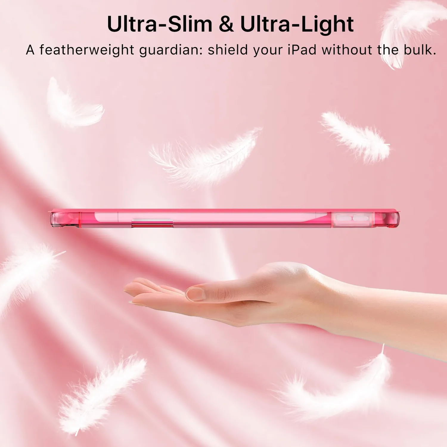 MoKo Cover iPad A16 11 10 Gen Anguria Rosa con Penna