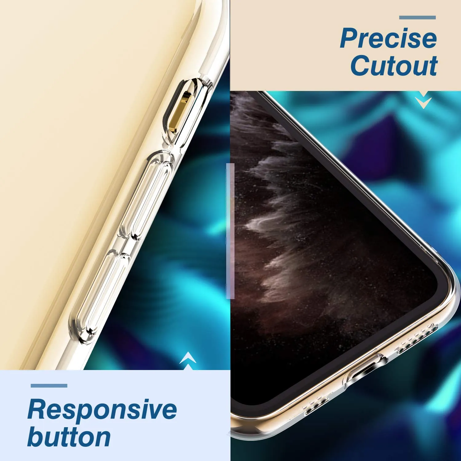 MoKo iPhone 11 Pro Max Cover Trasparente Sottile TPU