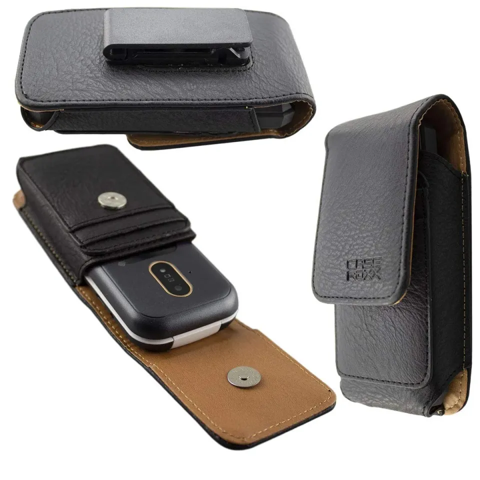 caseroxx Borsa Doro 7080/7081 custodia cintura nero pelle