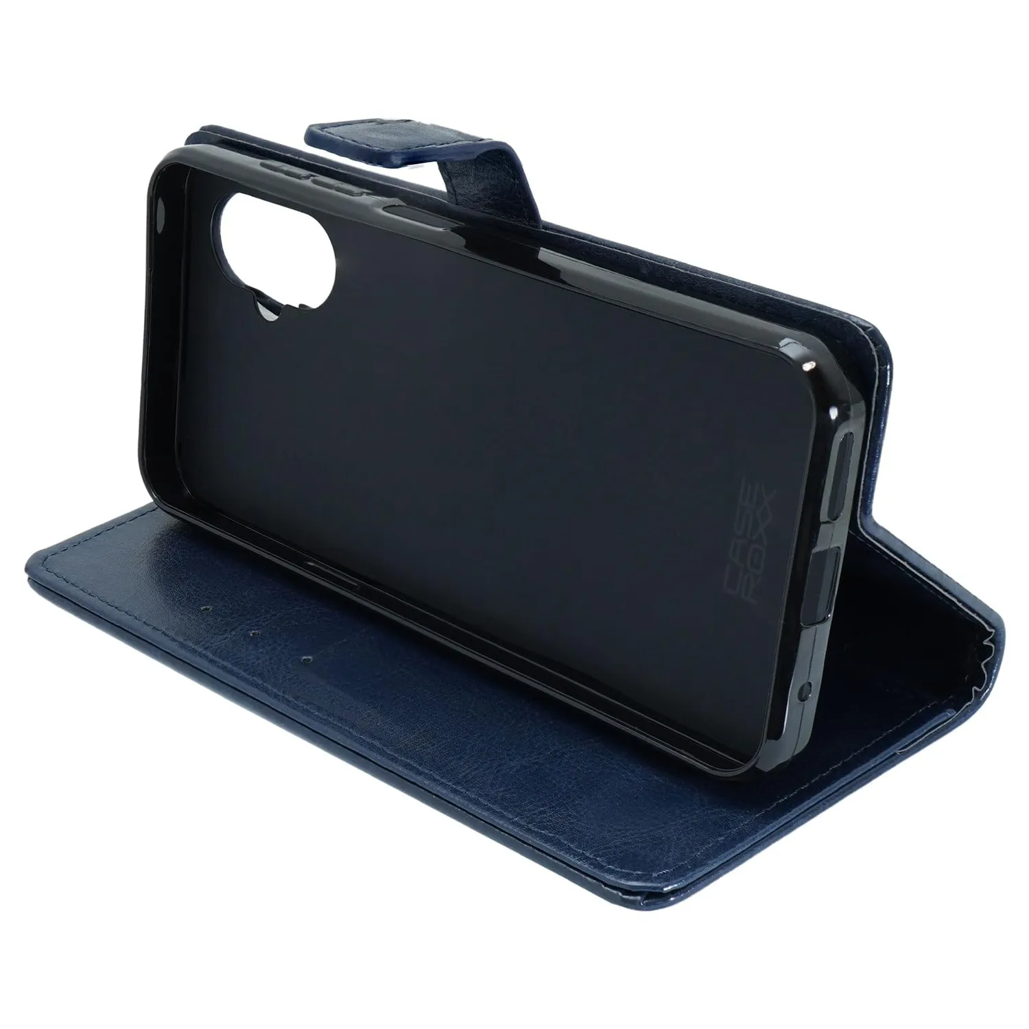caseroxx Bookstyle SPC Zeus 2 Pro custodia portafoglio azzurro magnetica
