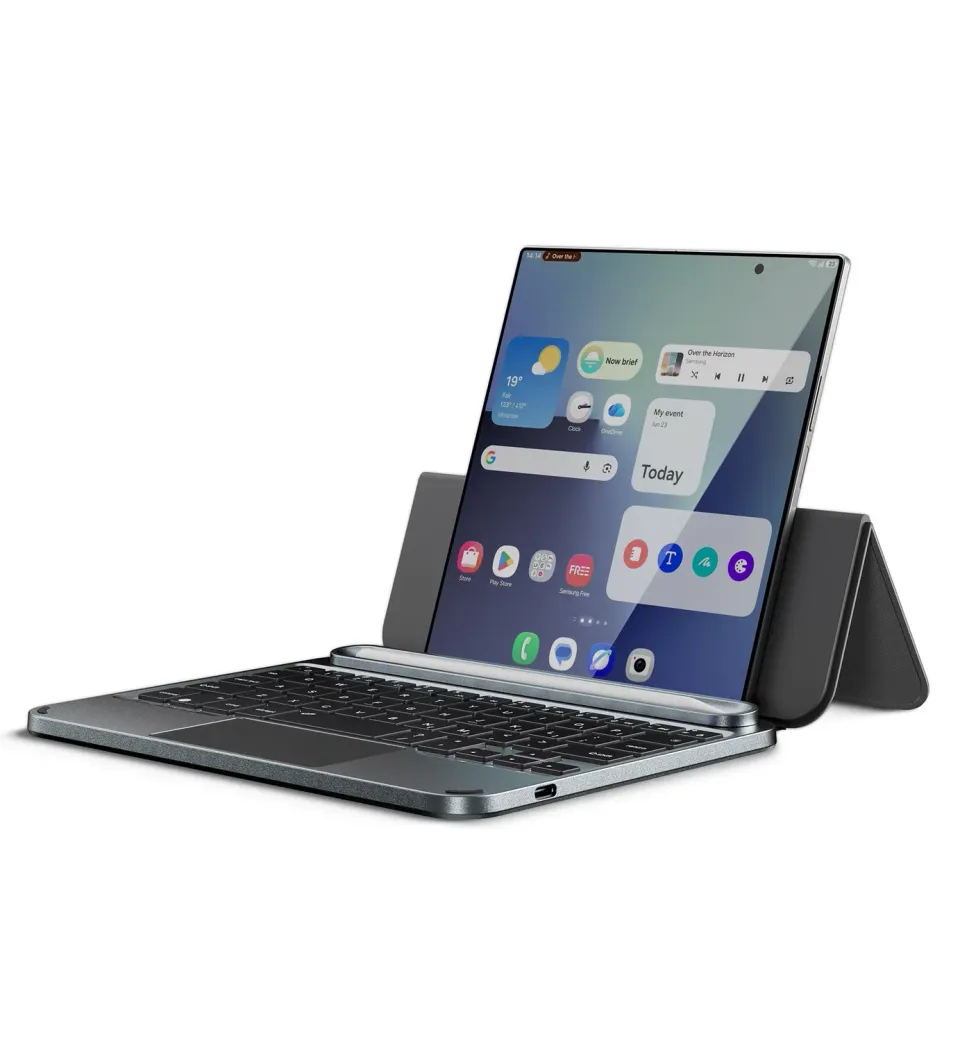 Dexnor Z Fold tastiera bluetooth custodia grigia touchpad