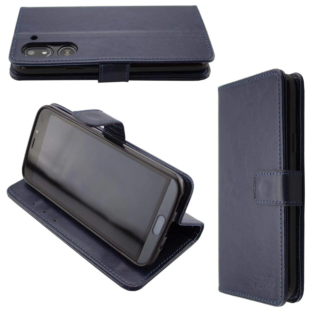 caseroxx Bookstyle Custodia per Doro 8050 Plus nero portafoglio