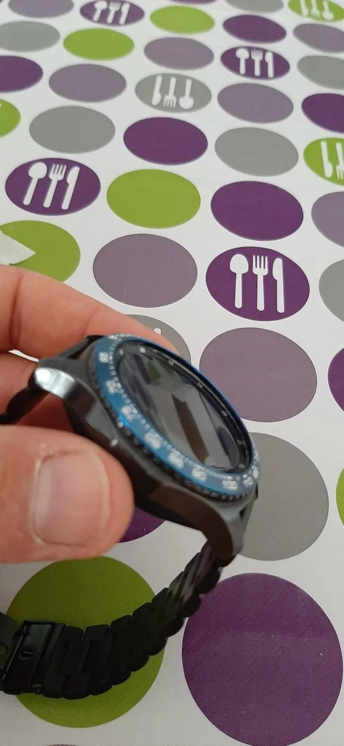 MoKo anello lunetta Galaxy Watch 46mm nero acciaio