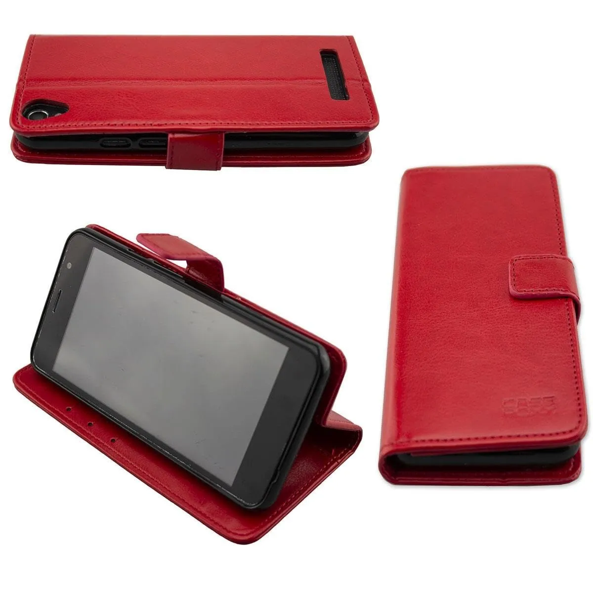 caseroxx Bookstyle Access 50 custodia portafoglio rossa