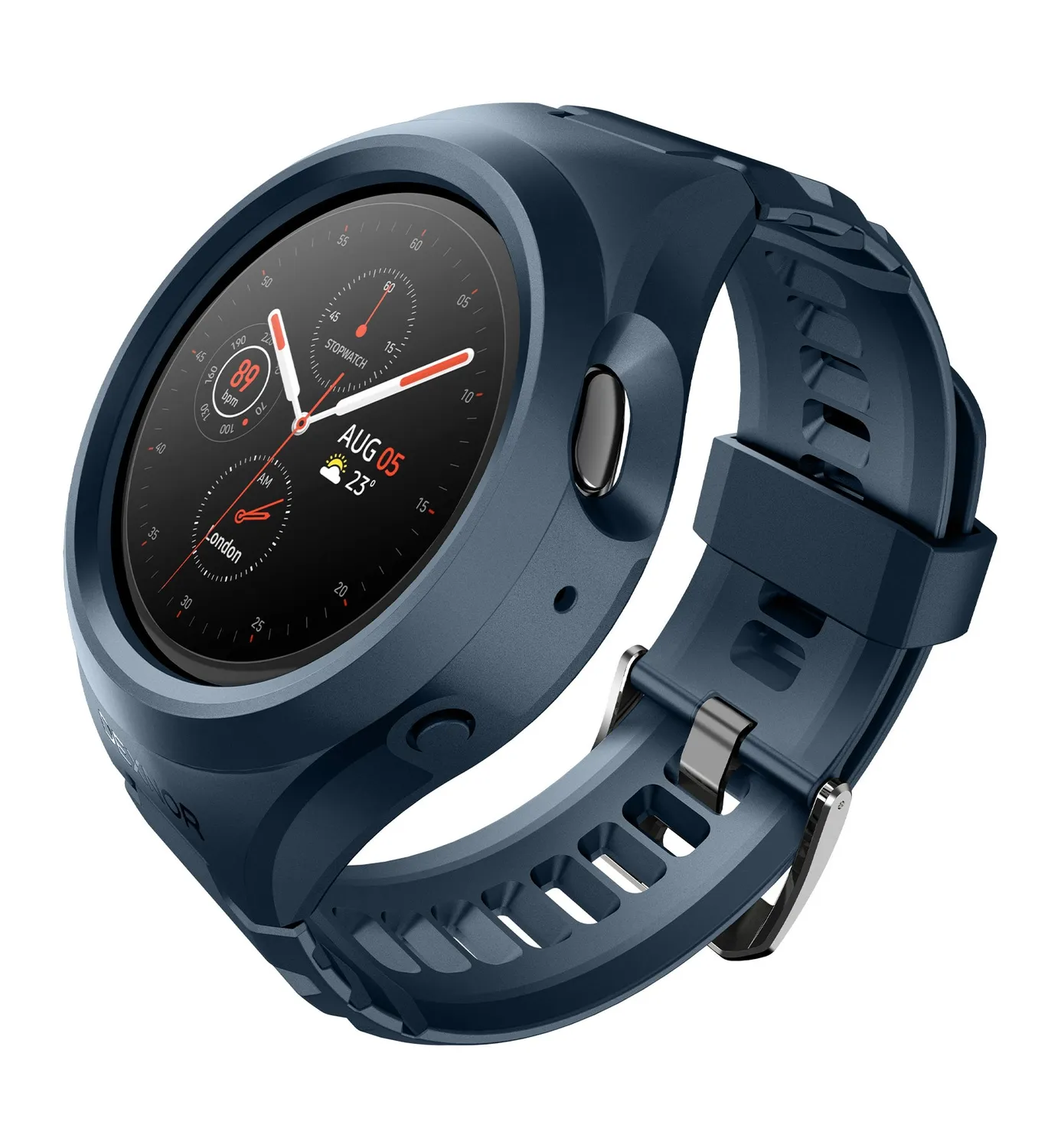 Dexnor Galaxy Watch Active 2 44mm cinturino nero silicone