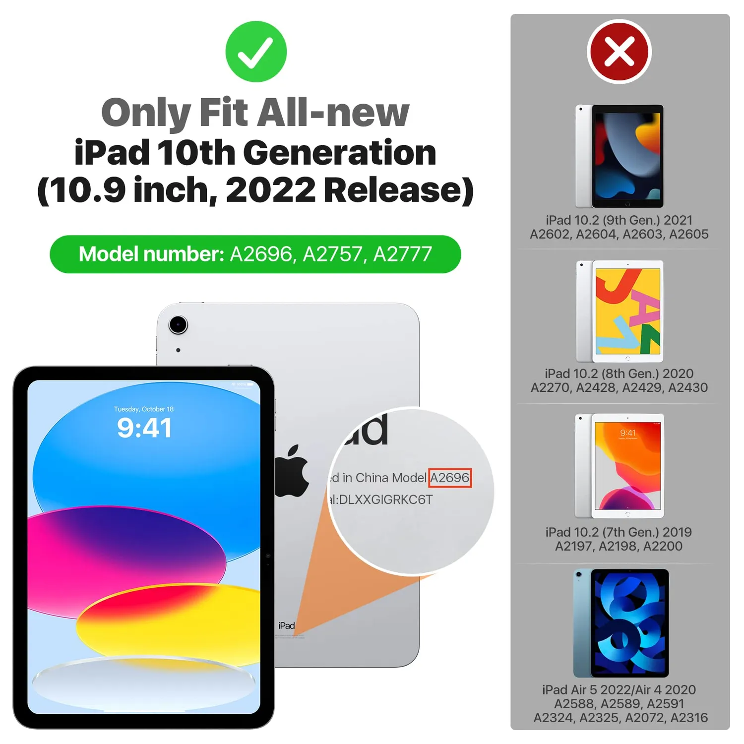 MoKo iPad 10a Generazione 2022 pellicola protettiva 2 pezzi opaca