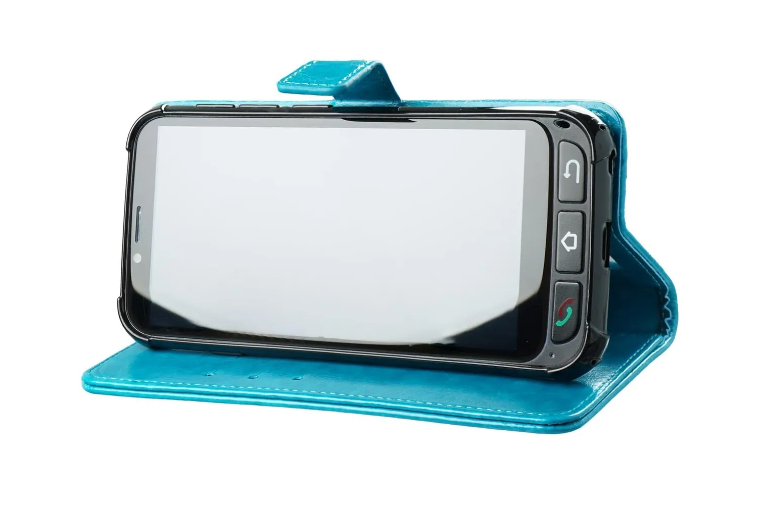 caseroxx SPC Zeus 4G cover libro azzurro chiaro carte