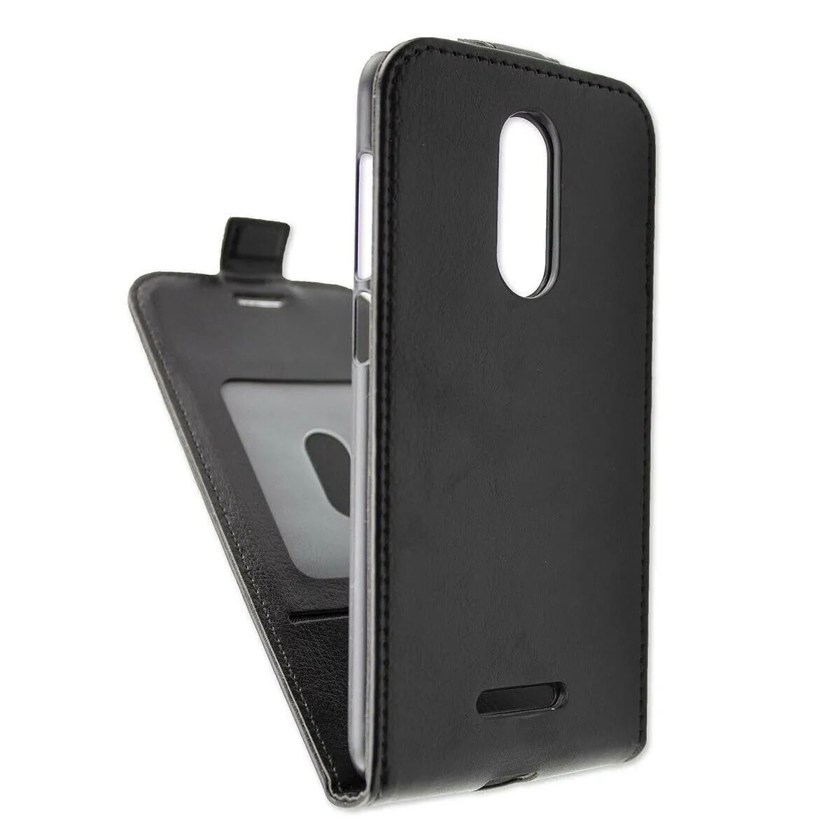 caseroxx Echo Moon cover flip finta pelle nero