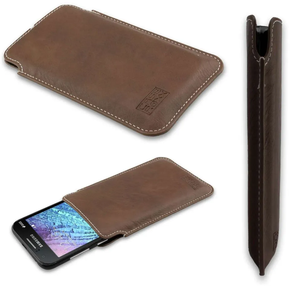 caseroxx Business-Line tasca Samsung Galaxy J1 marrone pelle