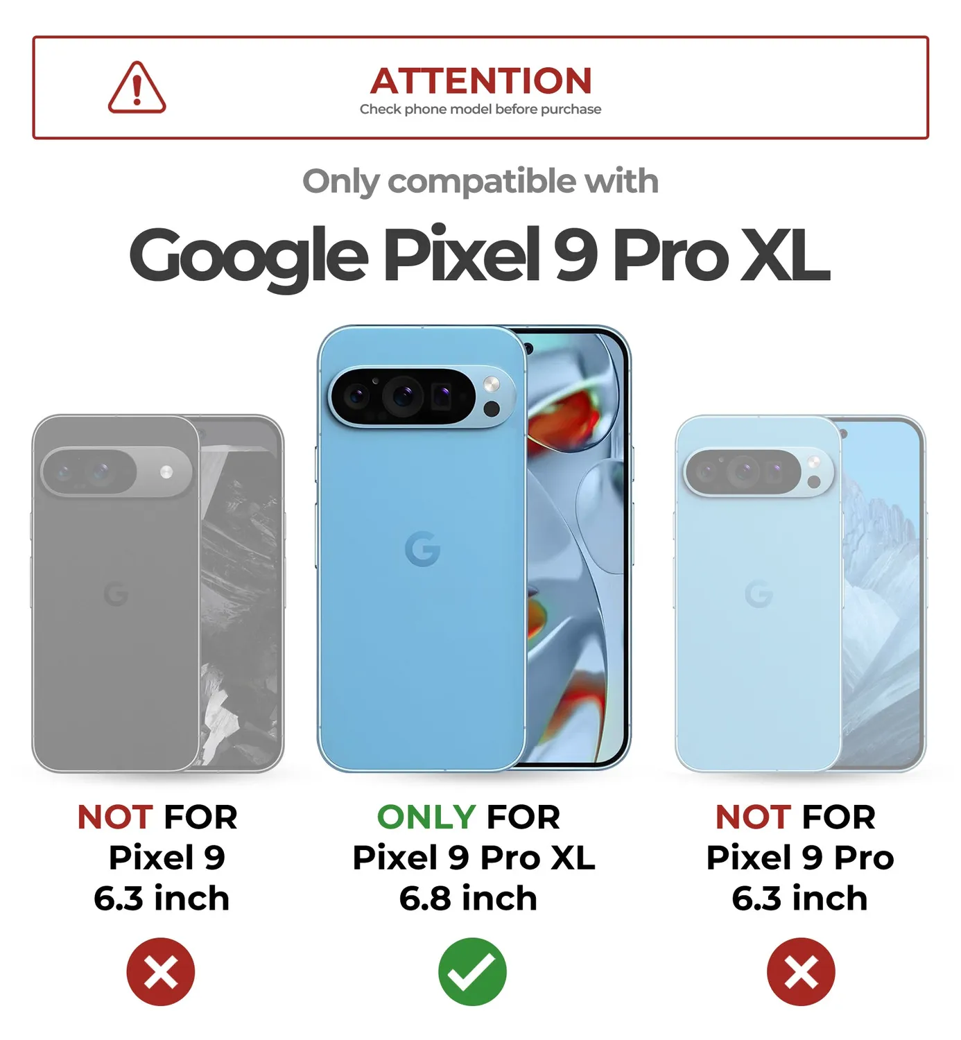 Dexnor Cover Pixel 9 Pro XL Nera con Vetro e Stand