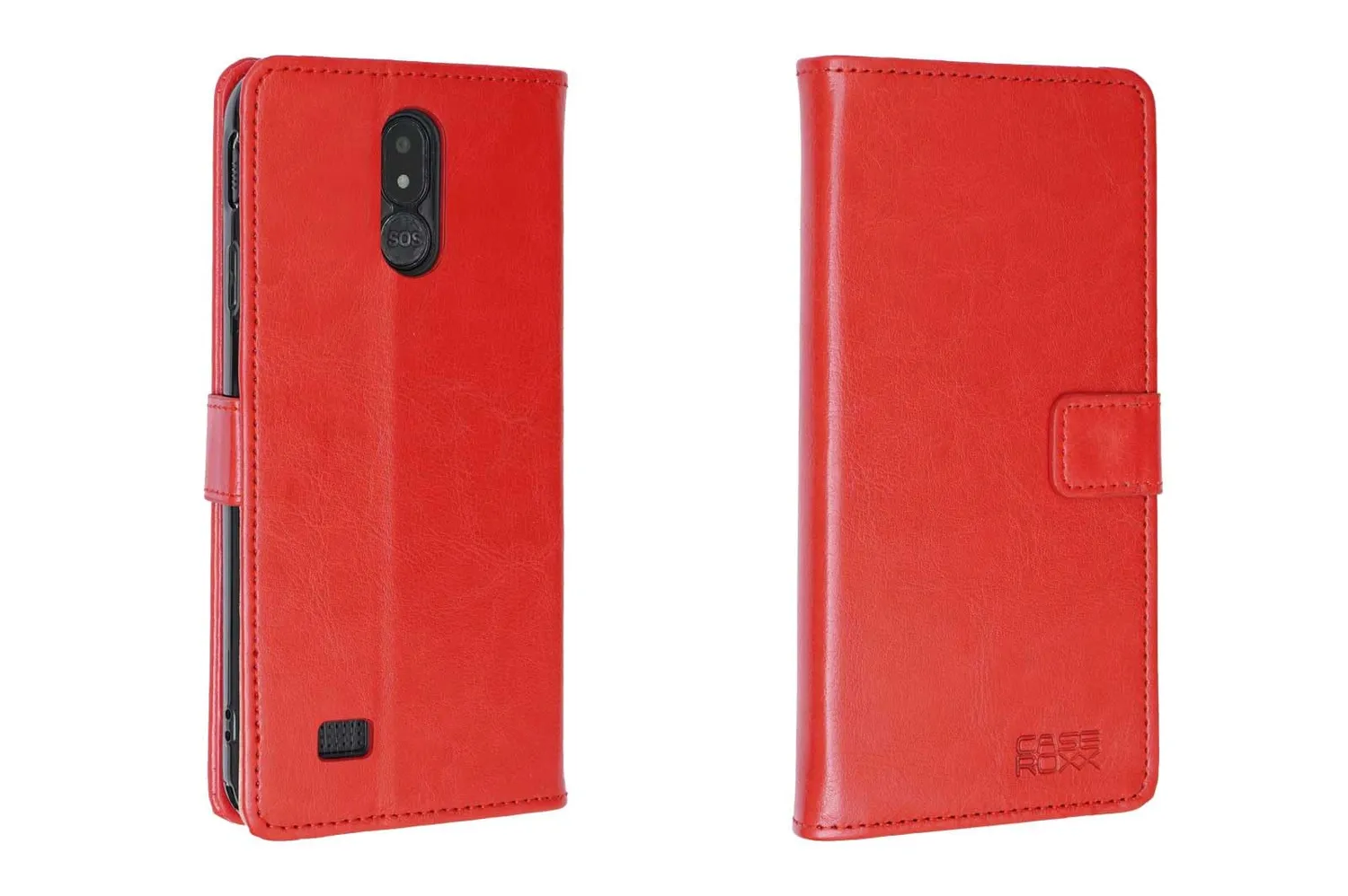 caseroxx Bookstyle Brondi Amico Vero 4G custodia rossa