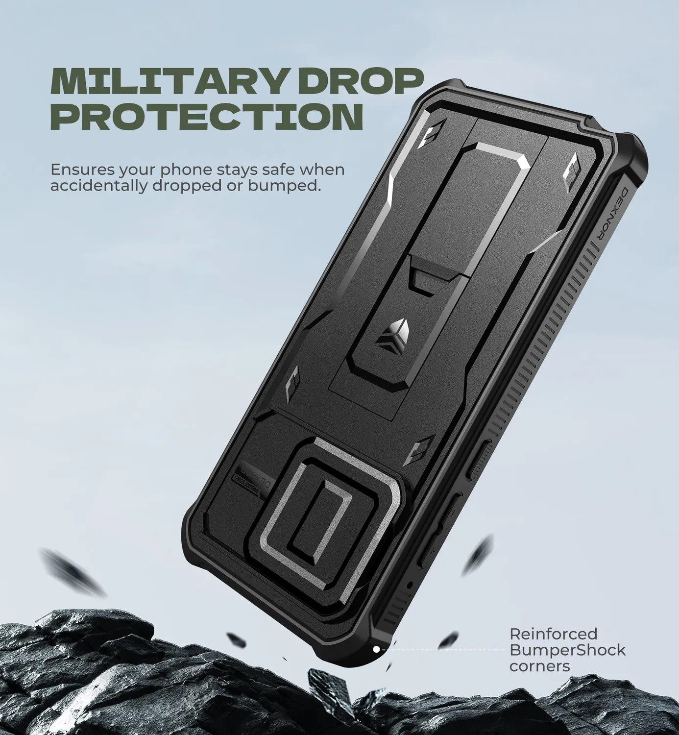 Dexnor Moto G Stylus 5G 2025 cover nera anturto