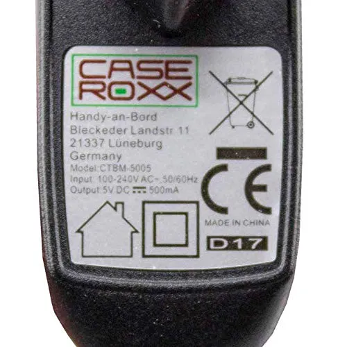 caseroxx Caricabatterie Doro 332 / 332 gsm cavo 100cm nero