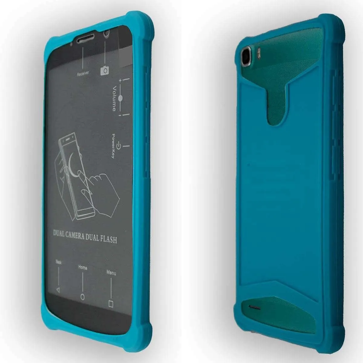 caseroxx TPU Custodia Timmy M12 azzurro chiaro antiurto