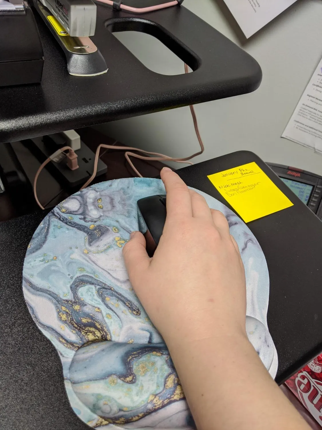 MoKo Mouse Pad Poggiapolso Marmo Verde Ergonomico