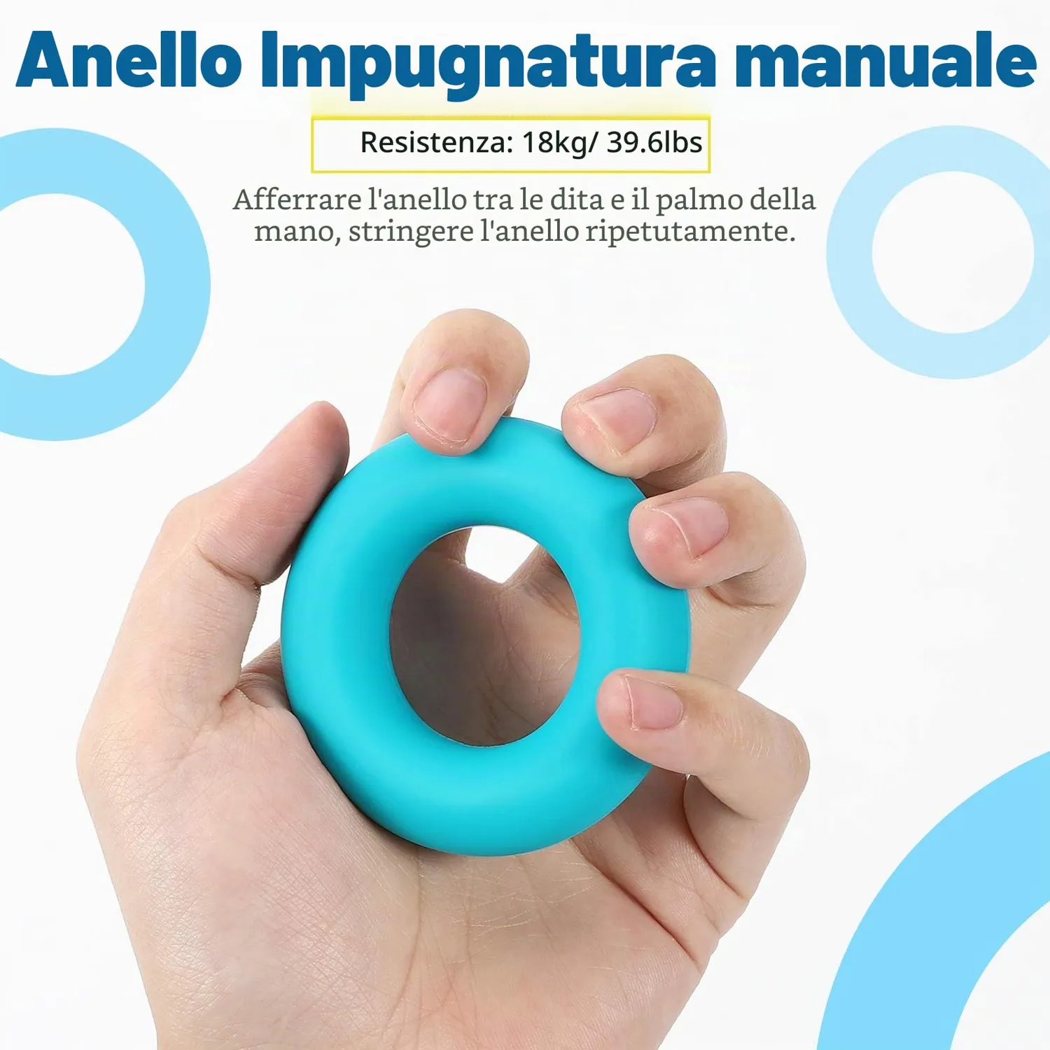 MoKo Allenatori Mani set 6 pezzi attrezzo fitness regolabile