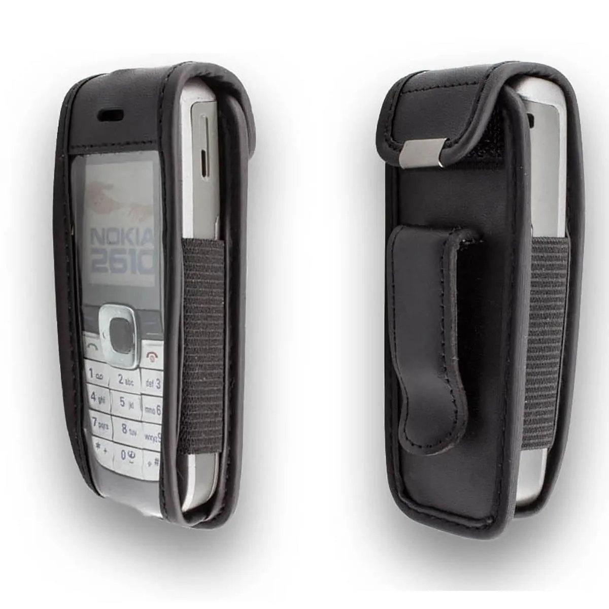 caseroxx Nokia 2610 2626 borsello pelle nero cintura