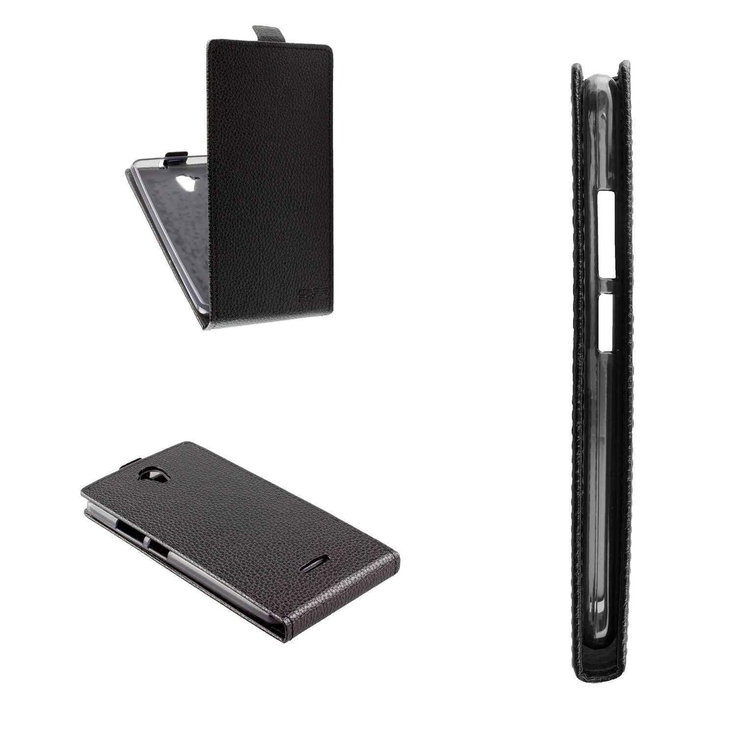 caseroxx Flip Cover Medion Life E5520 MD 99687 Nera