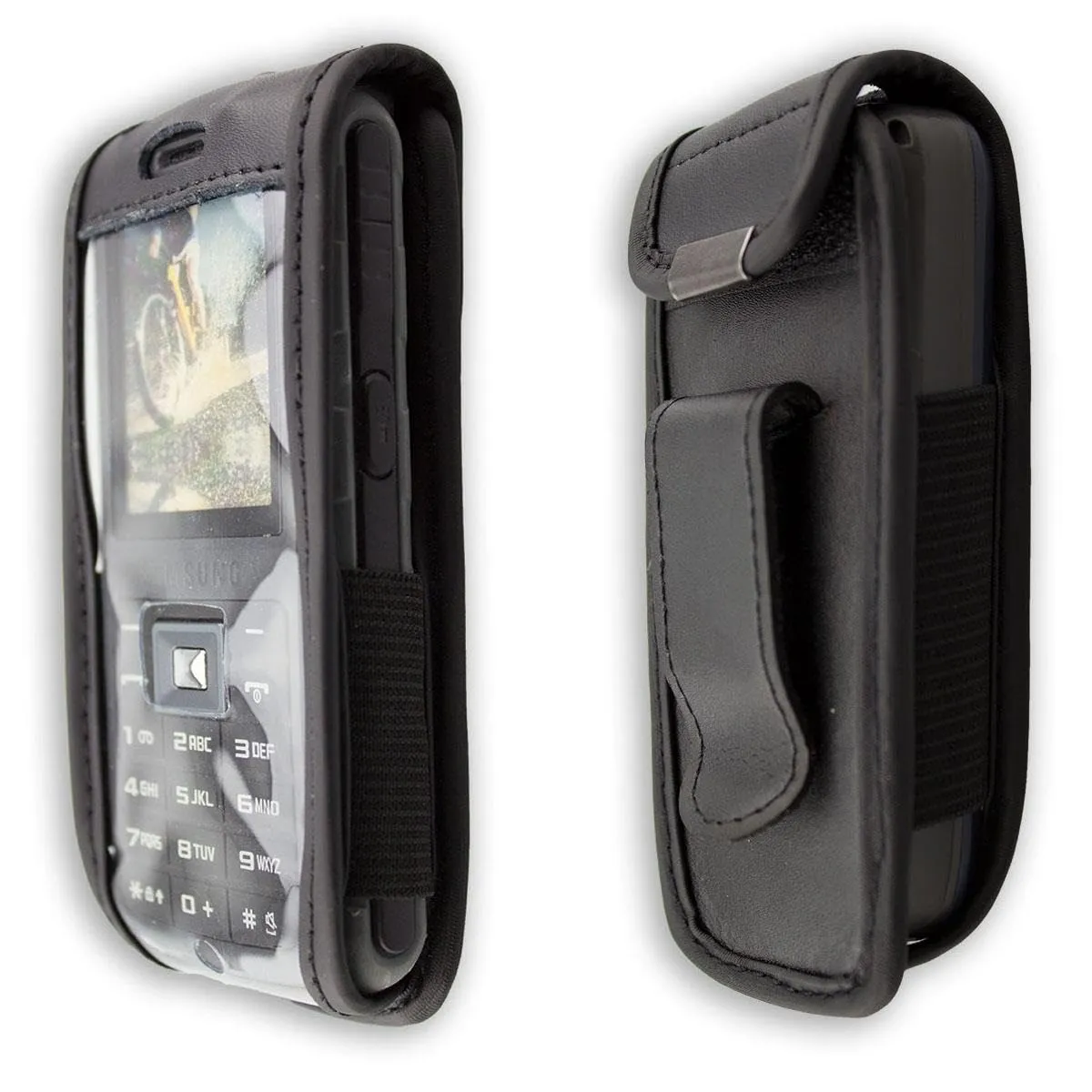 caseroxx Borsa pelle Nokia 2700/2730 Classic nera cintura