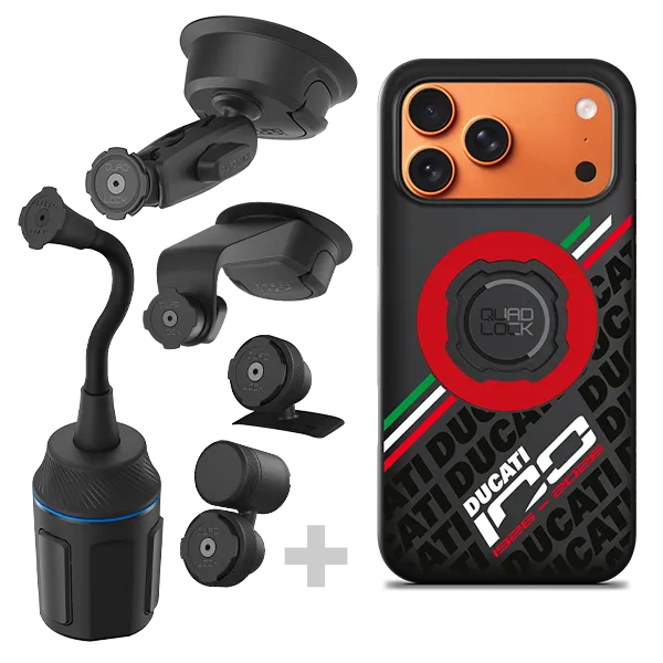 Quad Lock Ducati 100 Years kit auto MAG edizione