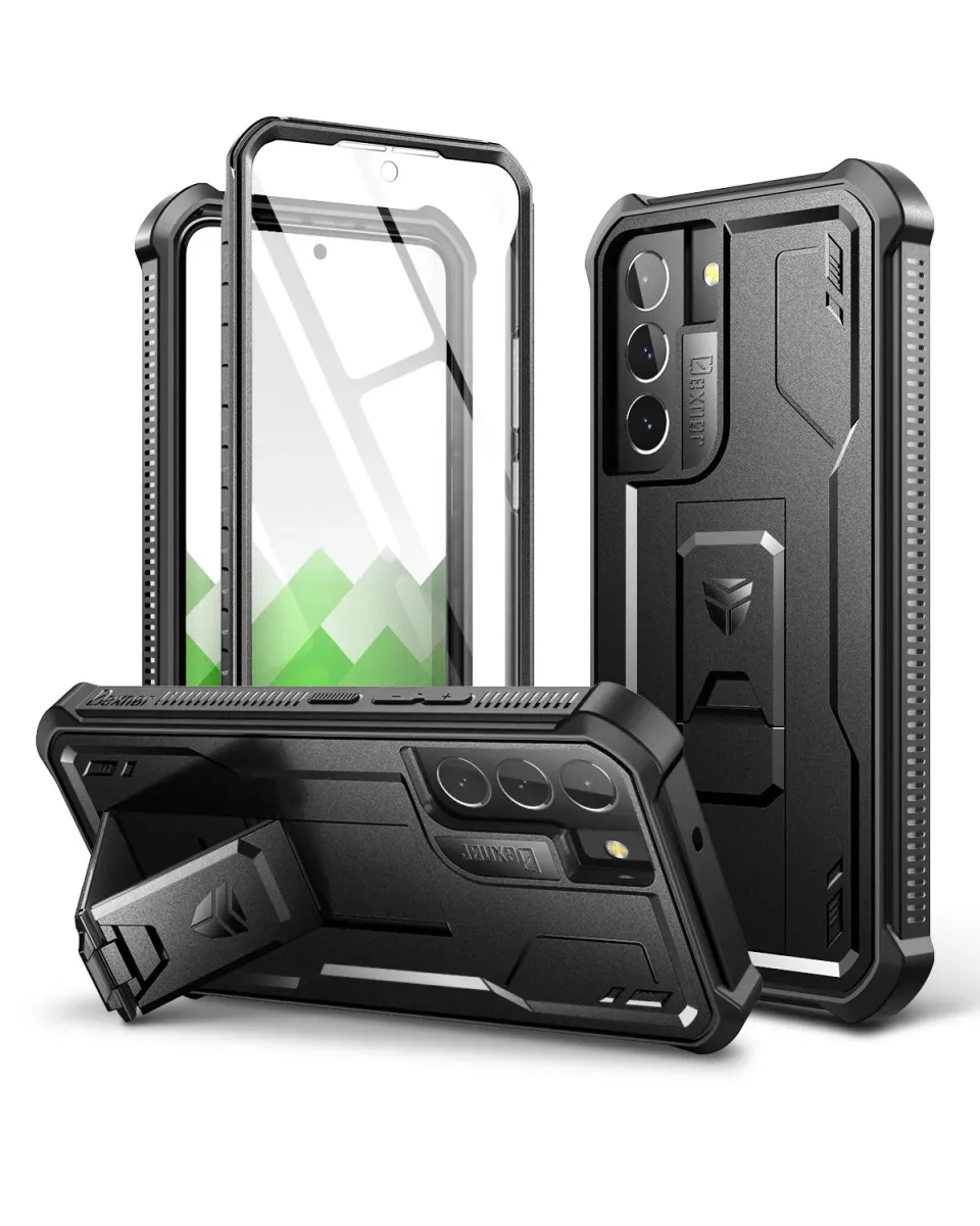Dexnor Galaxy S22 Plus cover antishock nera kickstand