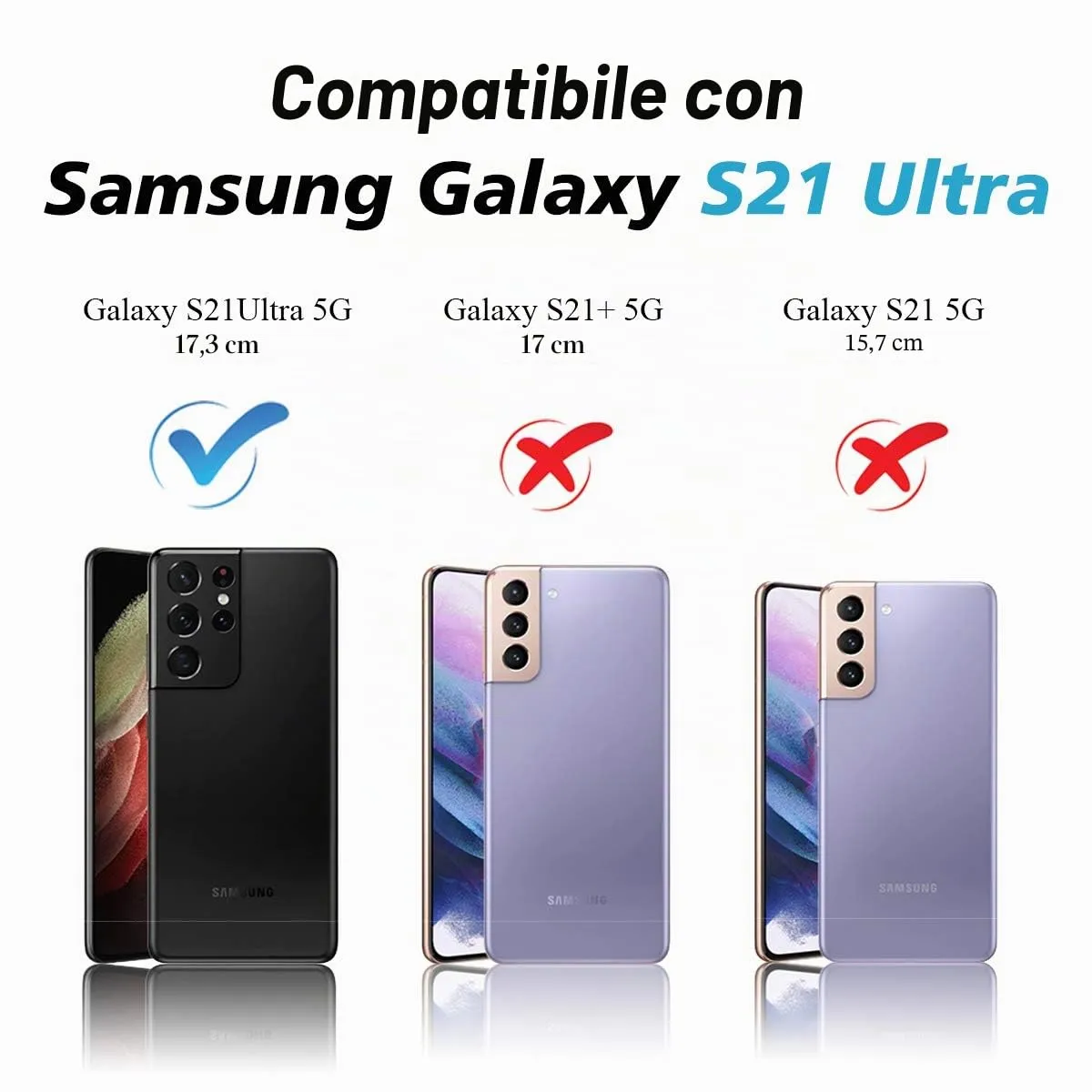 CloudValley cover Samsung Galaxy S21 Ultra 5G con copri fotocamera nero