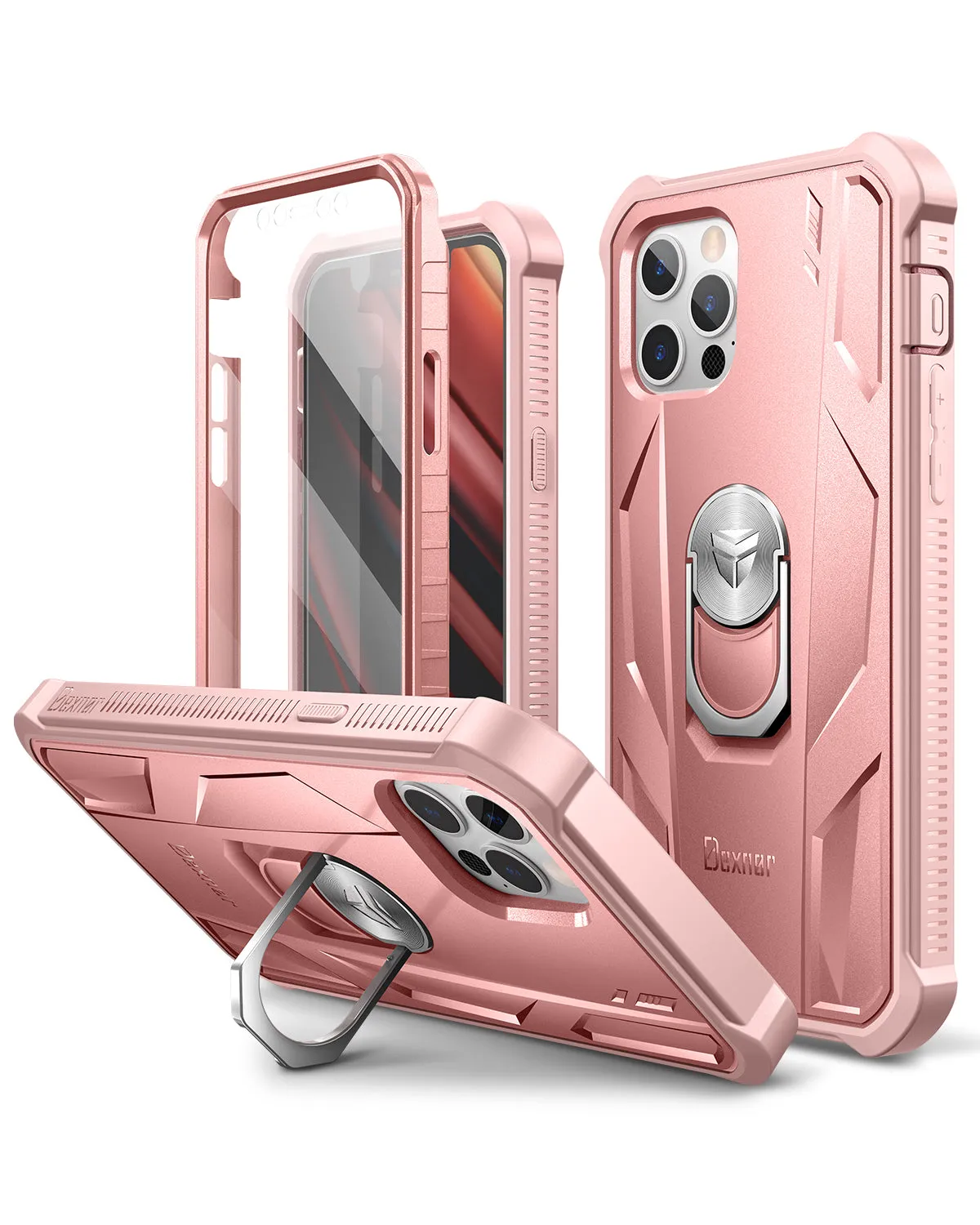 Dexnor Rugged cover iPhone 12/12 Pro nera antishock