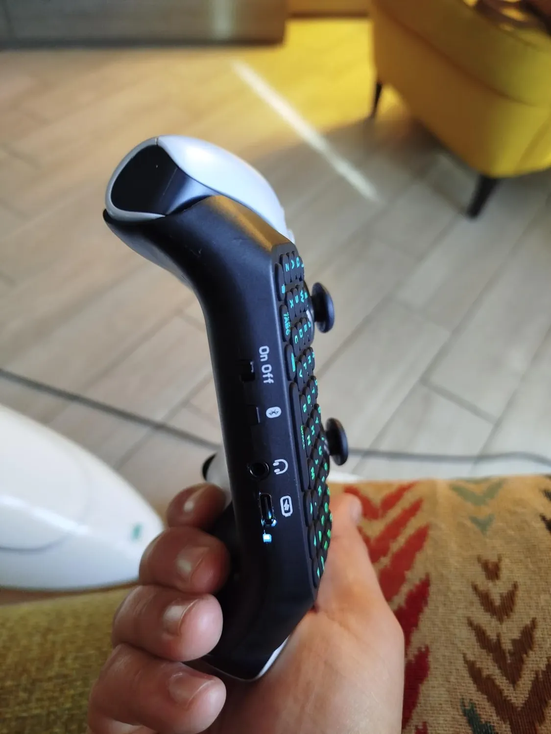 MoKo Tastiera Wireless Controller PS5 47 Tasti nero retroilluminata