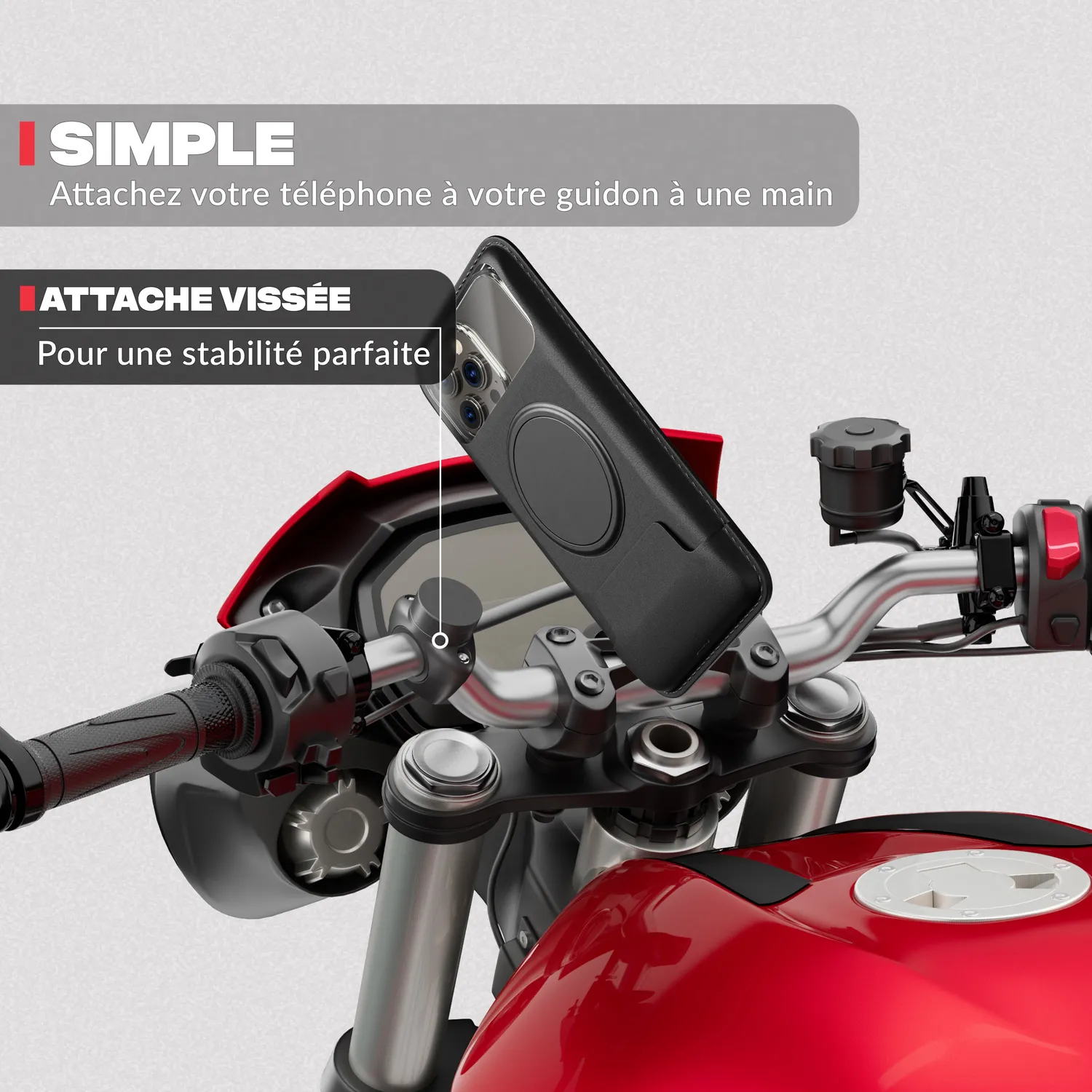 Shapeheart Moto Pro supporto telefono moto antivibrazioni