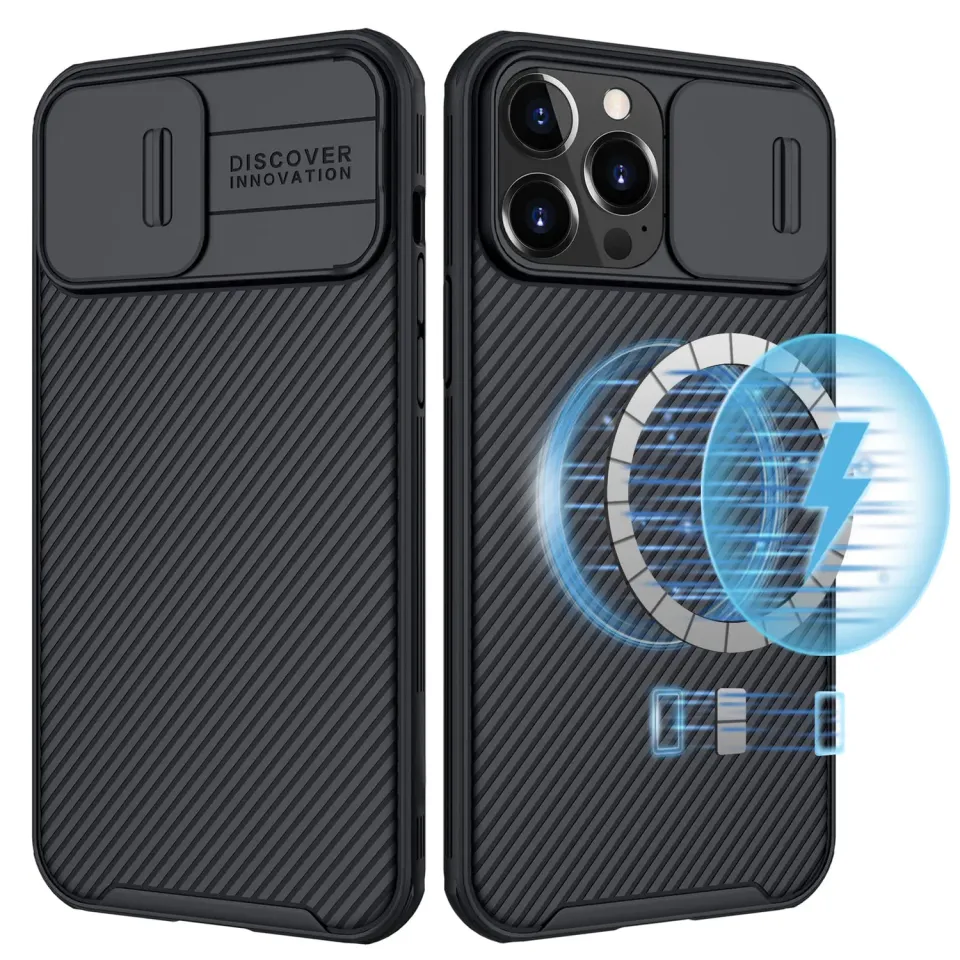 CloudValley iPhone 13 Pro Max custodia nera magnetica