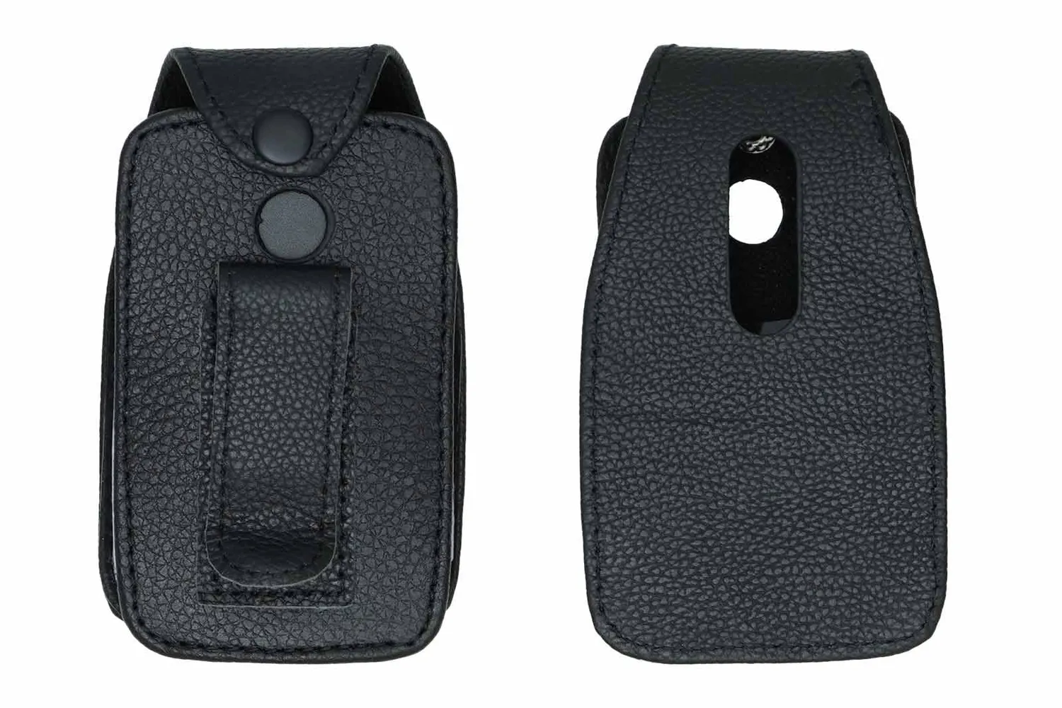 caseroxx Pelle custodia Emporia TALKglam nera con finestra