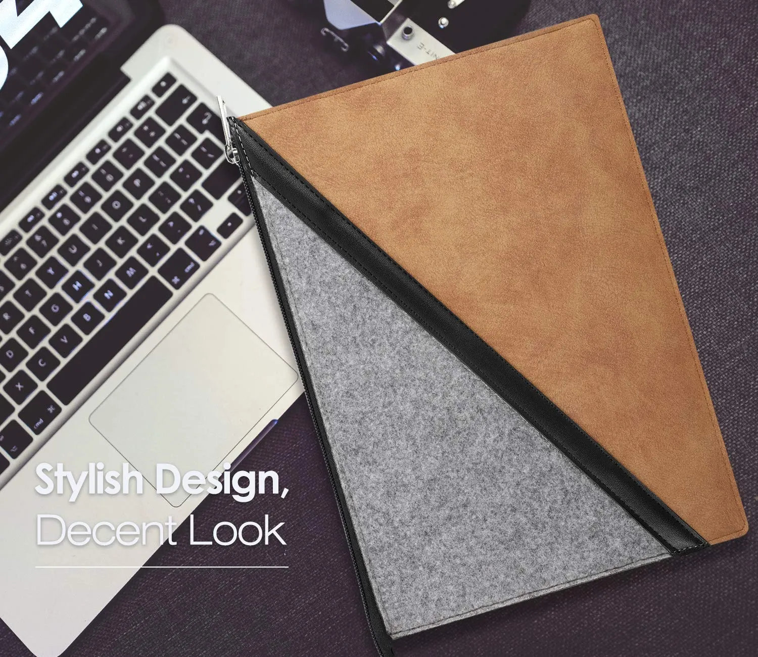 MoKo Galaxy Tab S8+ 12.4 sleeve marrone grigio leggera