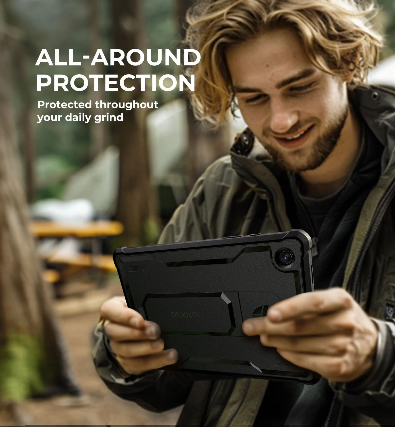 Dexnor Galaxy Tab A8 cover tablet nero antiurto