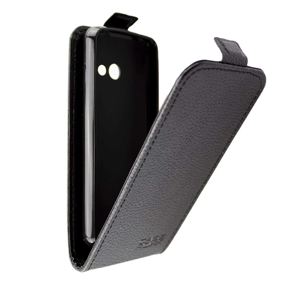 caseroxx Flip Cover Alcatel 3088/3088X nero pelle